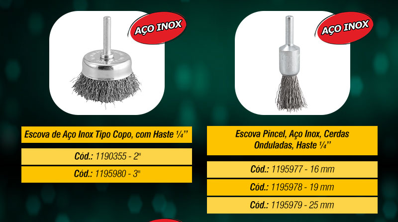 VONDER - Linha de Escovas de Ao com Haste