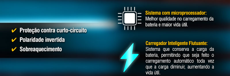 VONDER - Carregadores Inteligentes de Bateria CIB 085, CIB 220 e CIB 280