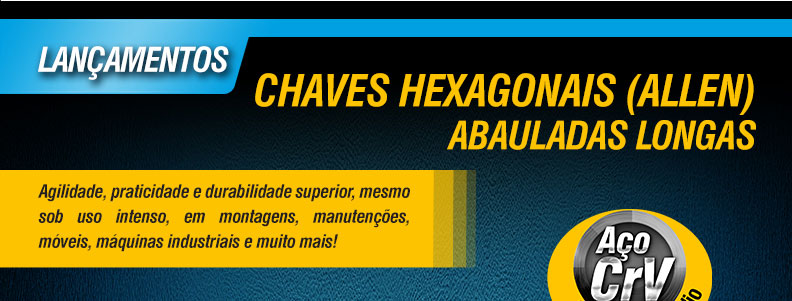 VONDER - Chaves Hexagonais (Allen) Abauladas Longas
