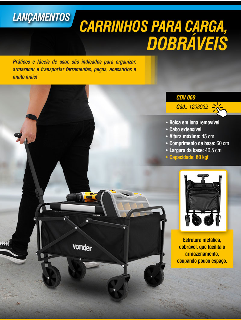 VONDER - Carrinhos para Carga, Dobrveis