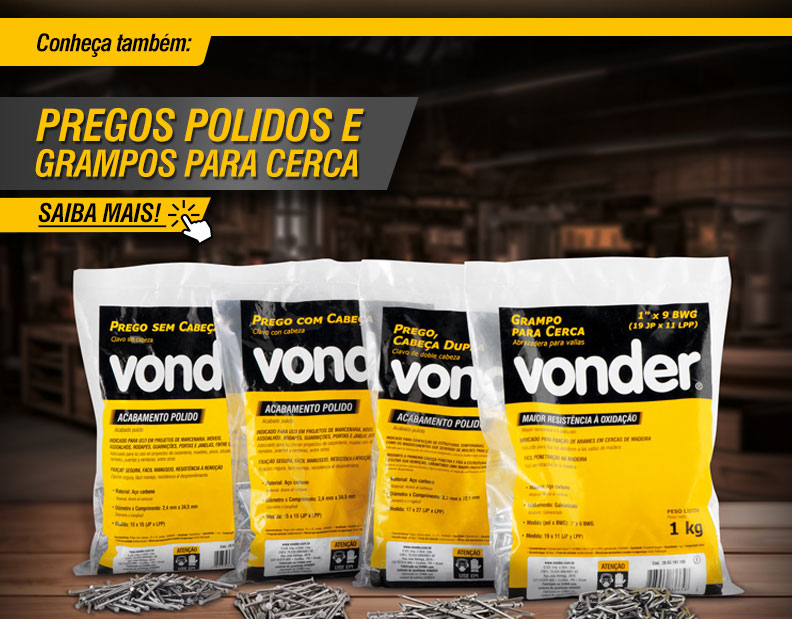 VONDER - Martelos Unha, Polidos