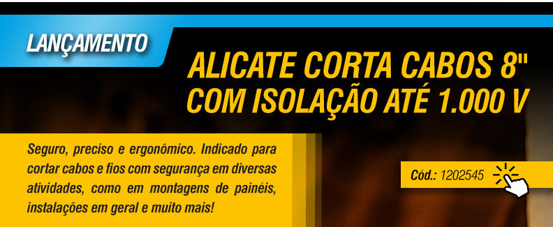 VONDER - Alicate Corta Cabos 8" com Isolao at 1.000 V