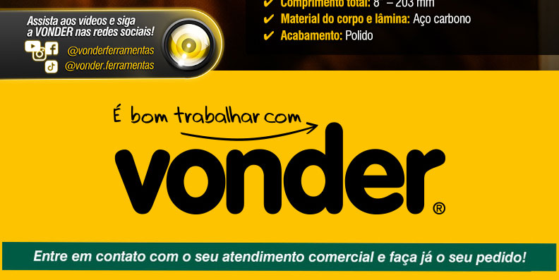 VONDER - Chave Teste 140 mm, Isolada VDE