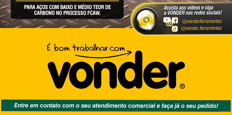 VONDER - Arames Tubulares E71T-1C