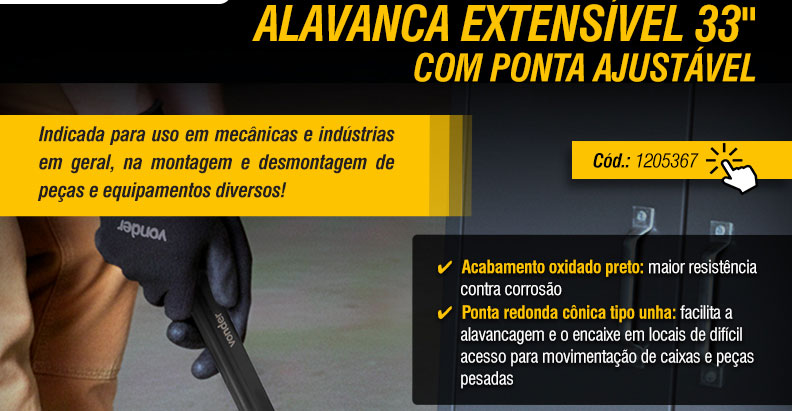 VONDER - Alavanca Extensvel 33 com Ponta Ajustvel