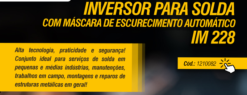 VONDER - Inversor para Solda com M�scara de Escurecimento Autom�tico IM 228