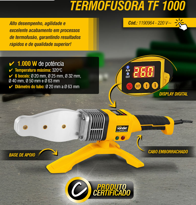 VONDER - Termofusora TF 1000