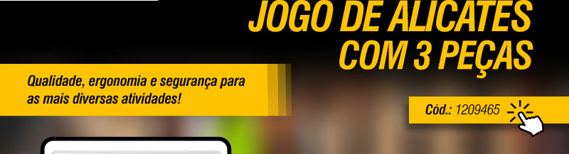 VONDER - Jogo de Alicates com 3 Pe�as