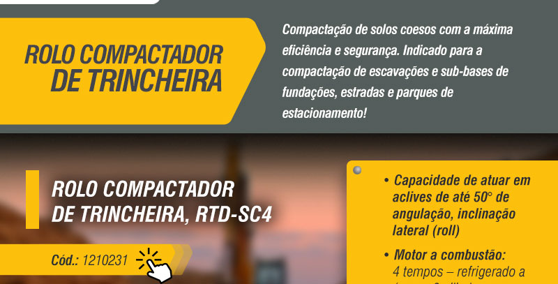 WACKER NEUSON - Rolo Compactador de Trincheira, RTD-SC4