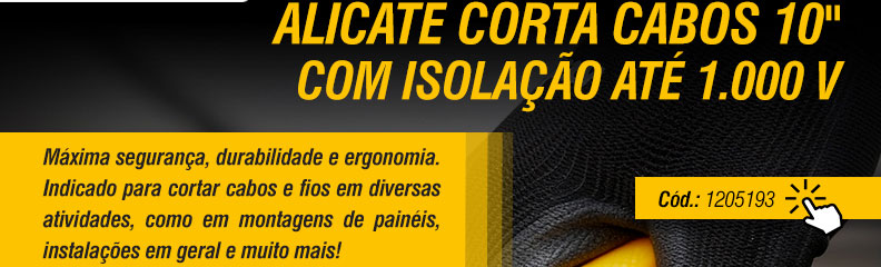 VONDER - Alicate Corta Cabos 10 com Isola��o at� 1.000 V