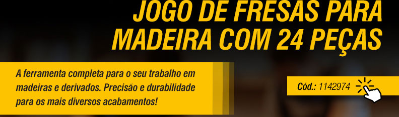 VONDER - Jogo de Fresas para Madeira com 24 Pe�as