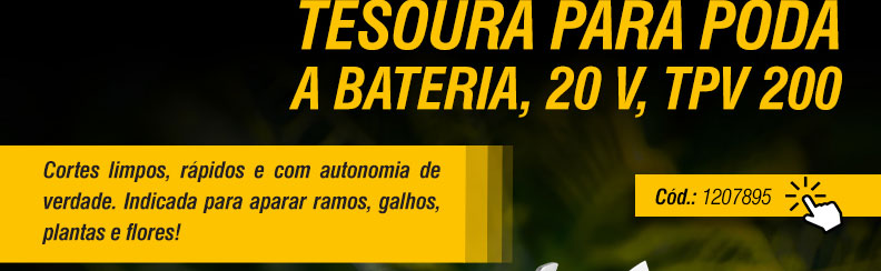 VONDER - Tesoura para Poda a Bateria, 20 V, TPV 200
