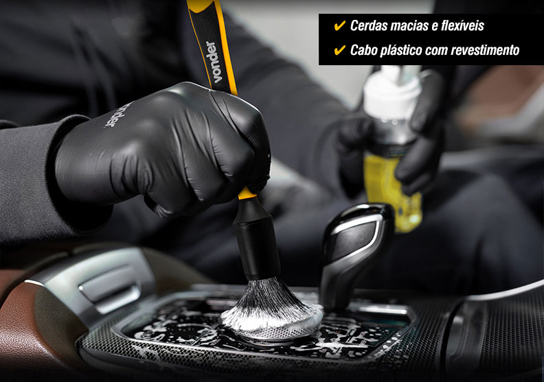 VONDER - Escovas e Pincel para Detalhamento Automotivo