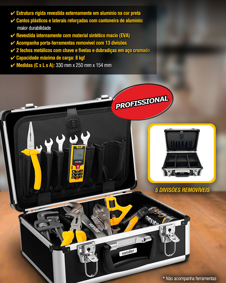 VONDER - Maleta para Ferramentas MFV 135