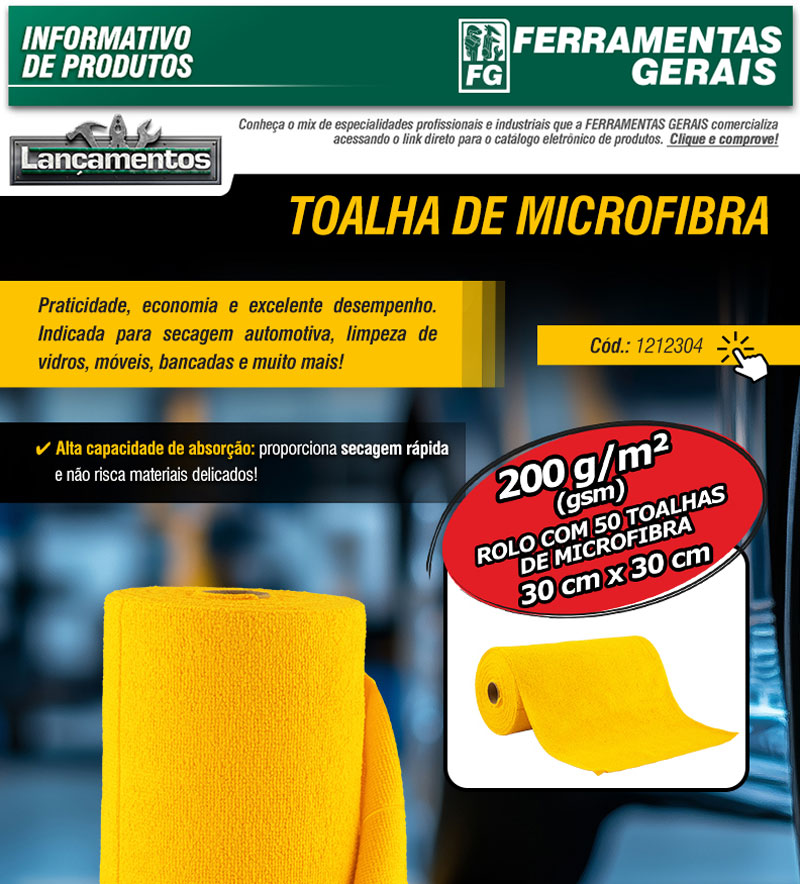 VONDER - Toalha de Microfibra 200g/m� (gsm)