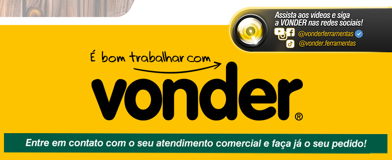VONDER - Jogo de Machos e Cossinetes com 44 Pe�as