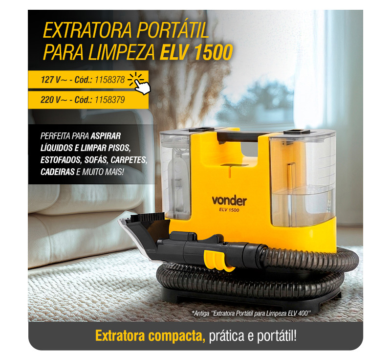 VONDER - Extratora Port�til para Limpeza ELV 1500