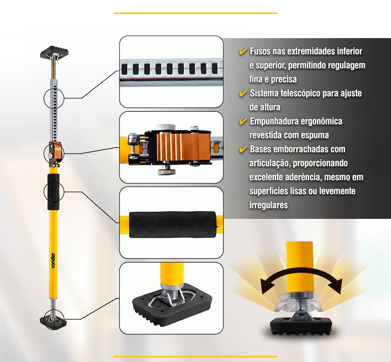 VONDER - Suporte Telesc�picos Multiuso