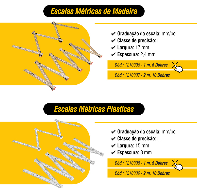 VONDER - Escalas M�tricas de Madeira e Escalas M�tricas Pl�sticas