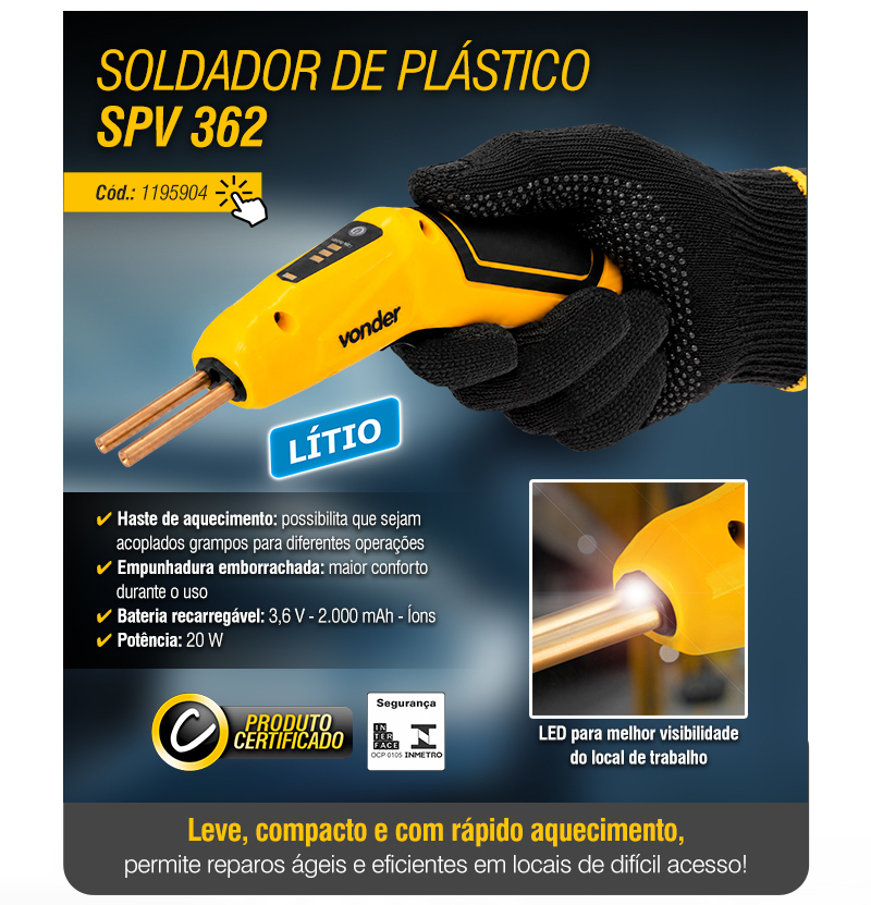 VONDER - Soldador de Pl�stico SPV 362