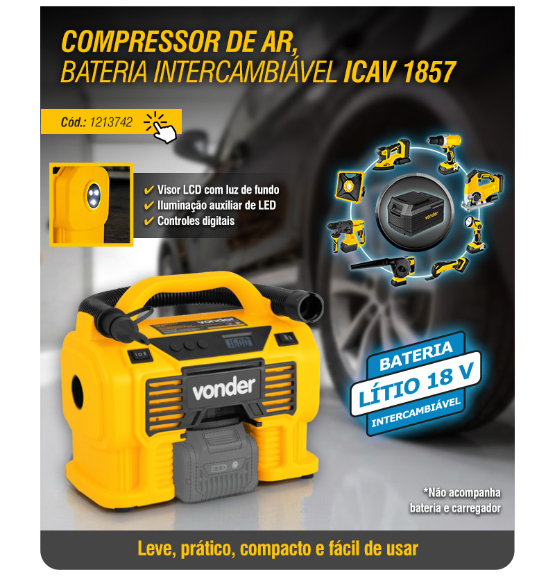 VONDER - Compressor de Ar ICAV 1857