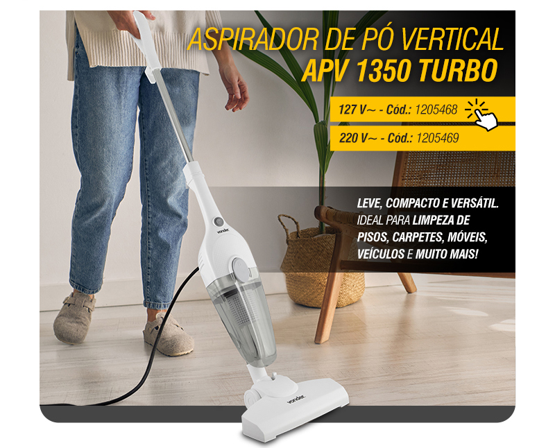 VONDER - Aspirador de P� Vertical APV 1350 Turbo