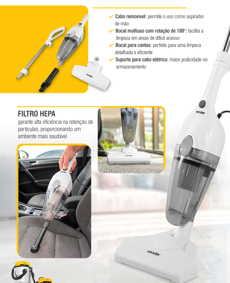 VONDER - Aspirador de P� Vertical APV 1350 Turbo