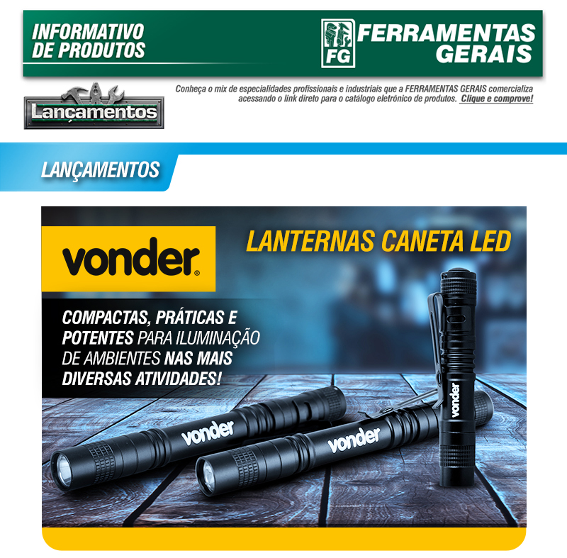 VONDER - Lanternas Caneta LED