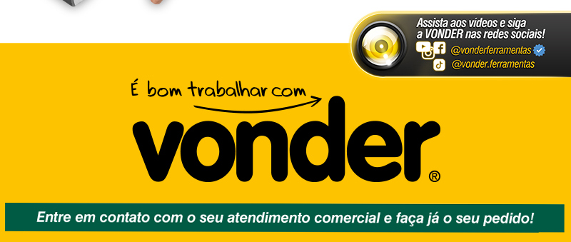 VONDER - Marretas Oitavadas e Quadradas com Cabo de Madeira