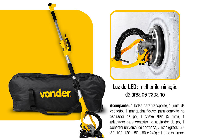VONDER - Lixadeira de Parede LPV 800