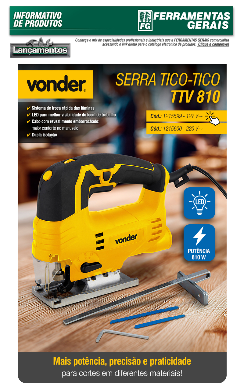 VONDER - Serra Tico-Tico TTV 810