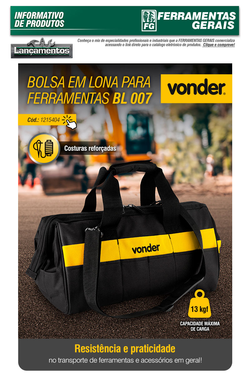 VONDER - Bolsa em Lona para Ferramentas BL 007