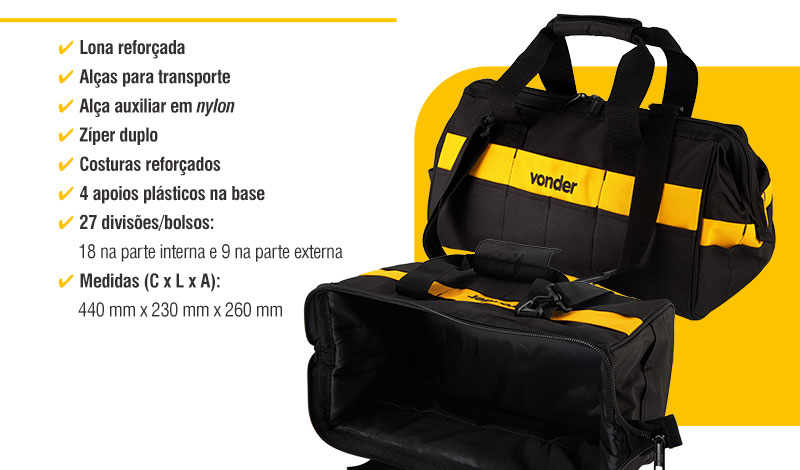 VONDER - Bolsa em Lona para Ferramentas BL 007