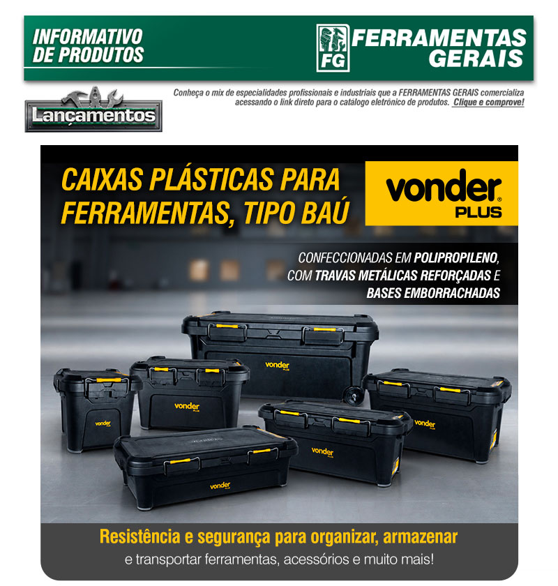 VONDER PLUS - Caixas Pl�sticas para Ferramentas, Tipo Ba�