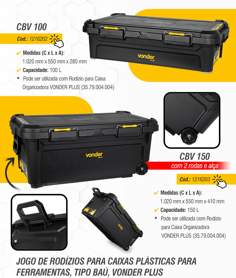 VONDER PLUS - Caixas Pl�sticas para Ferramentas, Tipo Ba�