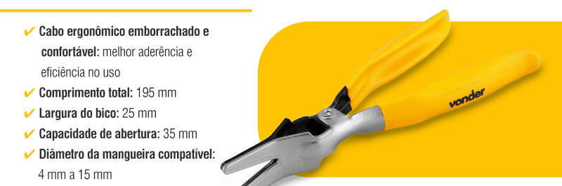 VONDER - Alicate para Remover Mangueiras Automotivas