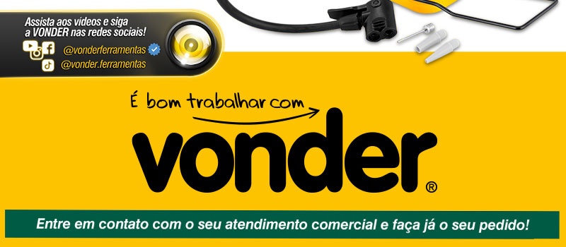 VONDER - Bomba de Ar, de P�, para Encher Pneus