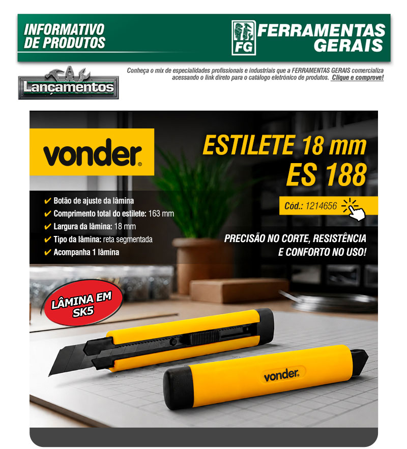 VONDER - Estilete 18 mm ES 188