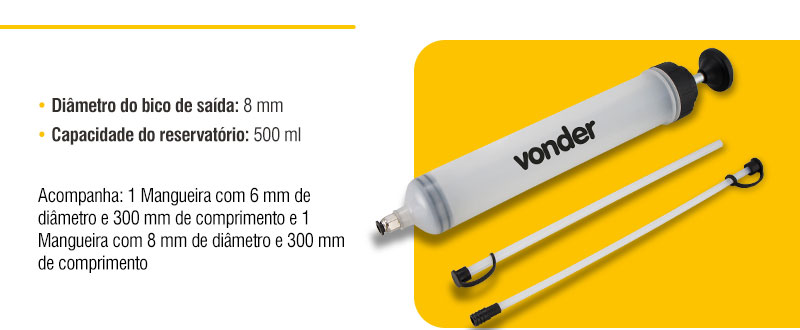 VONDER - Bomba Seringa para Transfer�ncia de Fluidos