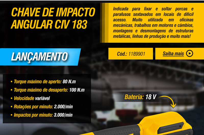 VONDER - Chave de Impacto Angular CIV 183