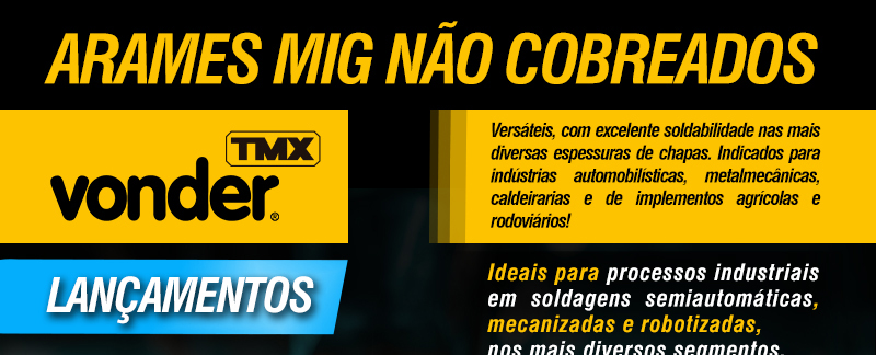 VONDER/TMX - Arames MIG No Cobreados