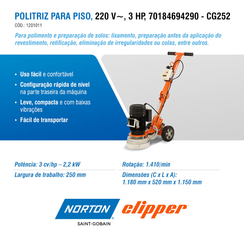 NORTON CLIPPER - Produtos para diversas operaes de preparao, corte, reparos e muito mais