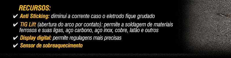 VONDER - Inversor para Solda Eletrodo e TIG RIV 124