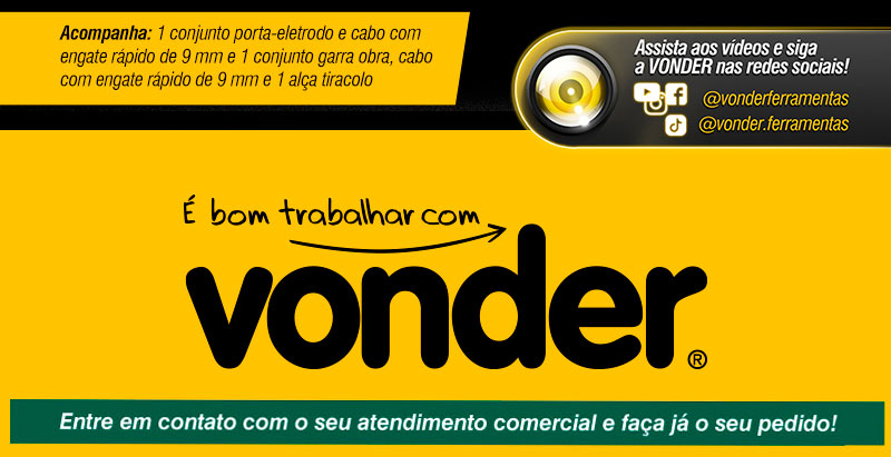VONDER - Inversor para Solda Eletrodo e TIG RIV 124