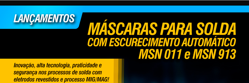 VONDER - Mscaras para Solda com Escurecimento Automtico MSN 011 e MSN 913