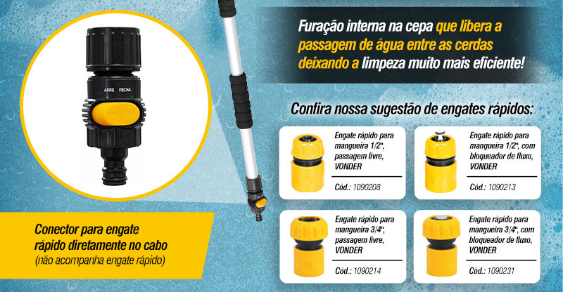 VONDER - Vassoura Extensvel com Entrada de gua