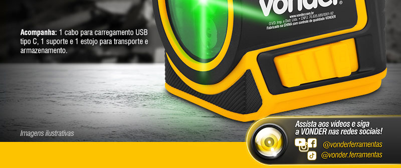 VONDER - Medidor de Distncia a Laser 40 m, com Nvel a Laser, MNV 040