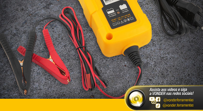 VONDER - Carregador Inteligente de Bateria para Moto, CIB 003
