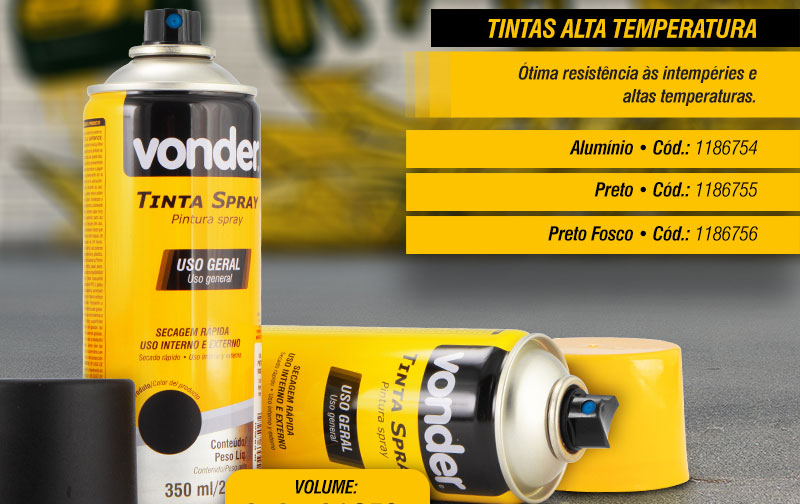 VONDER - Tintas, Prime e Verniz em Spray