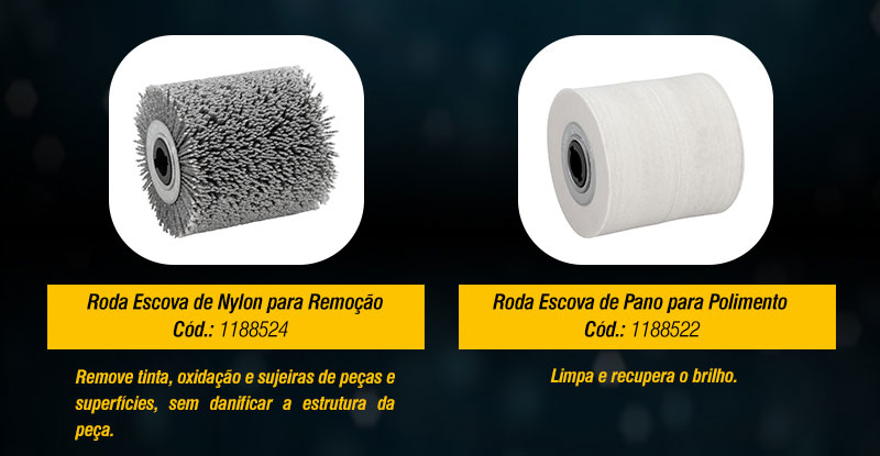 VONDER - Rodas Escova para Politriz Escovadeira PEV 1380